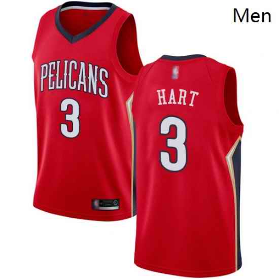 Pelicans #3 Josh Hart Red Basketball Swingman Statement Edition Jersey